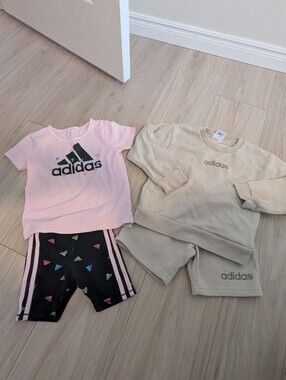ADIDAS - 4T Sweatshirt/Tee  And Short Sets